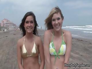 Two teen bikini babes showing part3