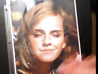 Emma Watson Double Facial with her Eyes Closed