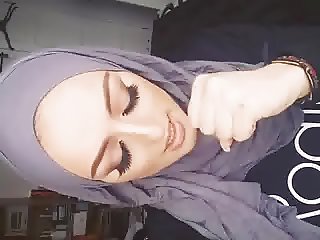 sexy hijab woman talks