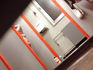work colleg on shower hidden cam