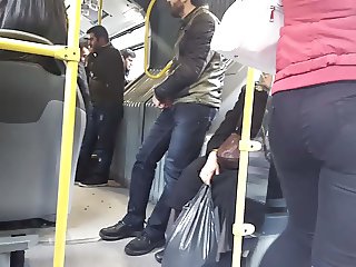 Turkish milf big ass in bus