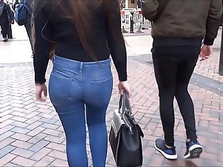 Teen big ass in tight jeans 6