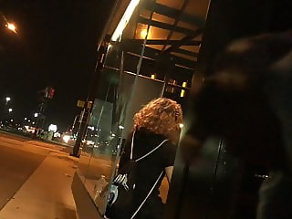 Bus stop dickflash to Spanish girl she got mad