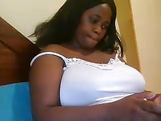 busty african teen massive tits huge nipples in webcam