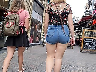 Candid ass in shorts compilation