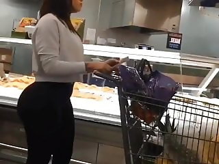 Latina Fat Ass Shopping Candid