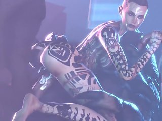 Jack in Mass Effect have sex