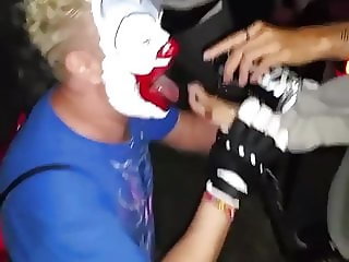 Clown Sucking On Toes